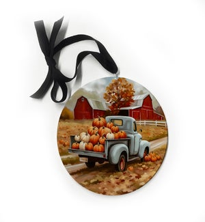Pumpkin Harvest Truck Ornament